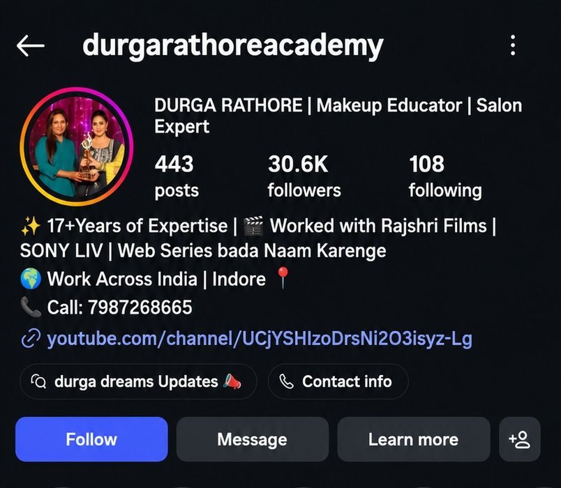 Instagram profile with 30.6K followers before working with Veyrox Media