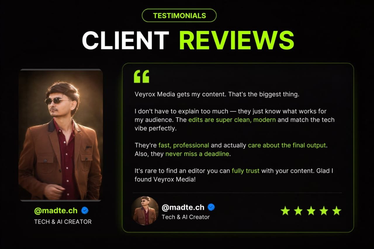 Testimonial from @creator_swift, Content Creator